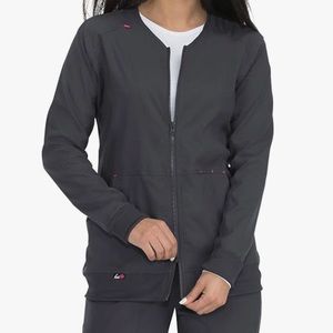 KOI Lite Women's Clarity Zip Front Solid Scrub Jacket LE
